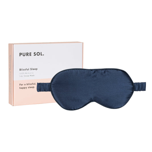 PURE SOL. Silk Sleep Eye Mask - Ruby Red